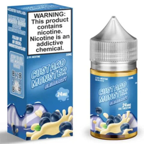 Custard Monster Salts Blueberry (24mg Salt Nic, 30 mL) Smoke & Vape Shops Custard Monster Salts Blueberry (24mg Salt Nic, 30 mL) Smoke & Vape Shops