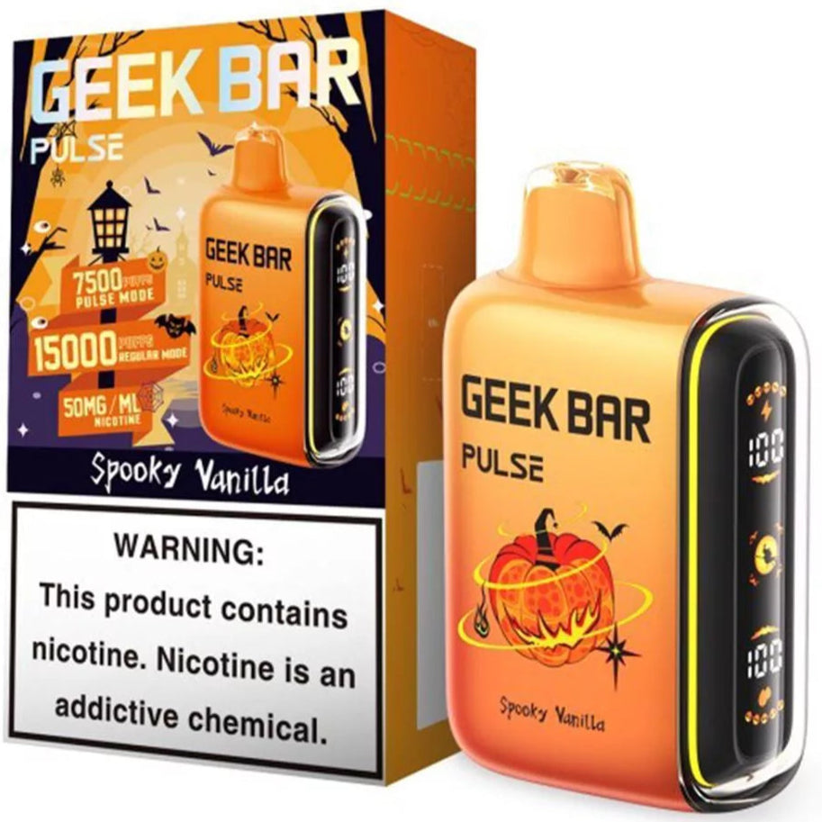 Geek Bar Pulse 15000 Spooky Vanilla (Halloween Edition) Smoke & Vape Shops Geek Bar Pulse 15000 Spooky Vanilla (Halloween Edition) Smoke & Vape Shops