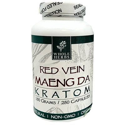 Whole Herbs Red Vein Maeng Da Kratom Capsules 250 Count (Approx. 150 Smoke & Vape Shops Whole Herbs Red Vein Maeng Da Kratom Capsules 250 Count (Approx. 150 Smoke & Vape Shops