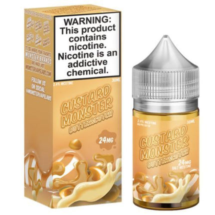 Custard Monster Salts – Butterscotch (24mg Salt Nic, 30 mL)