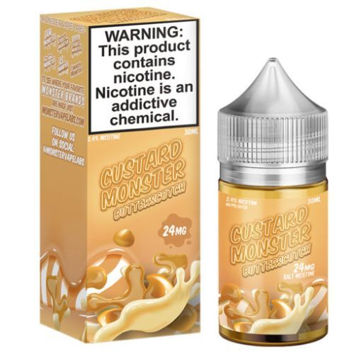 Custard Monster Salts – Butterscotch (24mg Salt Nic, 30 mL)