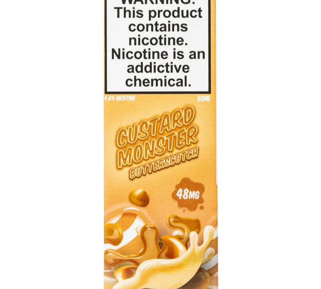 Custard Monster Salts – Butterscotch (48mg Salt Nic, 30 mL)