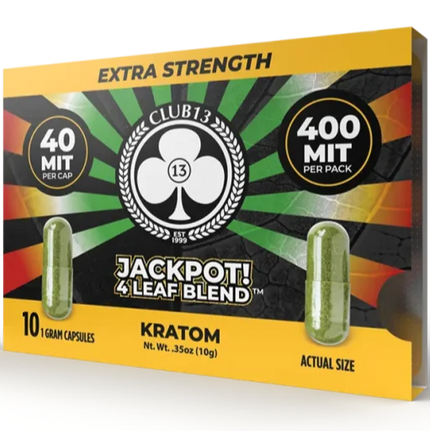 Club 13 Jackpot 4 Leaf Blend Extra Strength 10 Caps