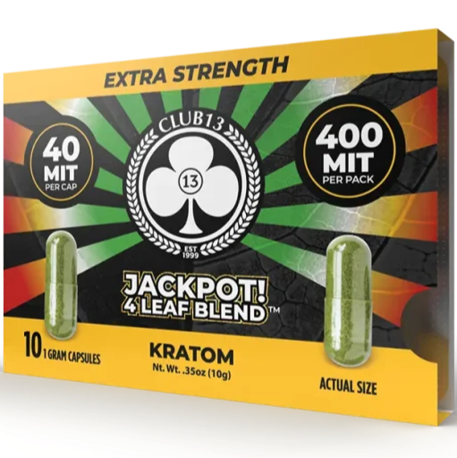 Club 13 Jackpot 4 Leaf Blend Extra Strength 10 Caps