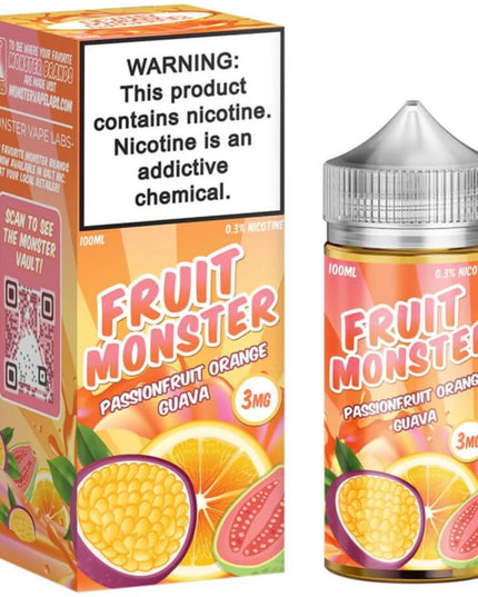 Fruit Monster – Passionfruit Orange Guava (3mg Freebase, 120 mL)