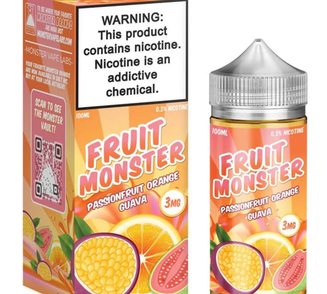 Fruit Monster – Passionfruit Orange Guava (3mg Freebase, 120 mL)