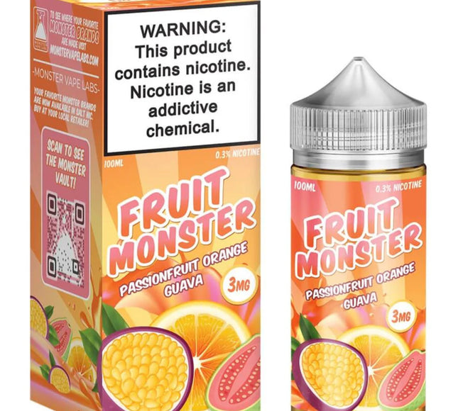 Fruit Monster – Passionfruit Orange Guava Ice (3mg Freebase, 120mL)