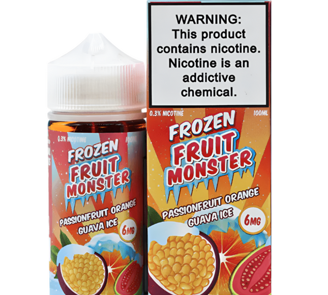 Fruit Monster – Passionfruit Orange Guava Ice (6mg Freebase, 120 mL)