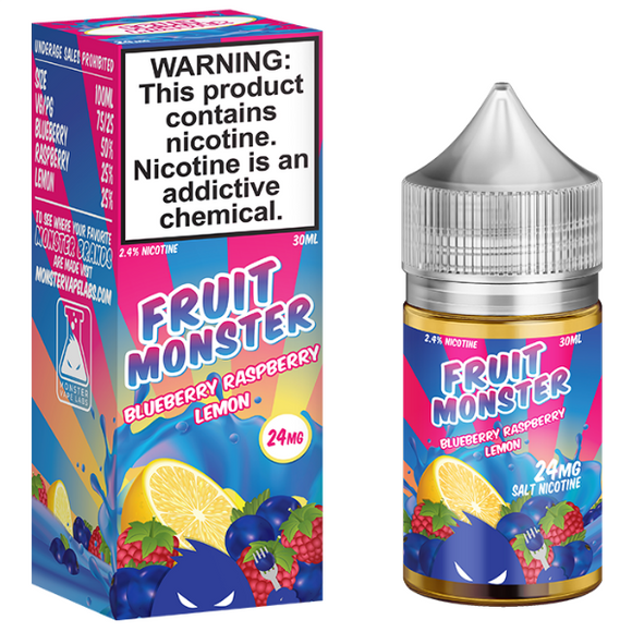 Fruit Monster Salts – Blueberry Raspberry Lemon (24mg Salt Nic, 30mL)