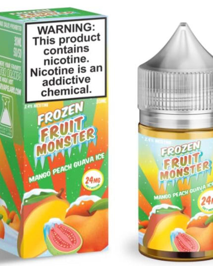Fruit Monster Salts – Passionfruit Orange Guava Ice (48mg Salt Nic, 30mL)