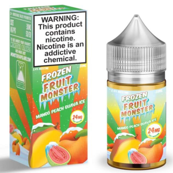 Fruit Monster Salts – Passionfruit Orange Guava Ice (48mg Salt Nic, 30mL)