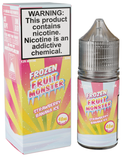 Fruit Monster – Strawberry Banana Ice (48mg Salt Nic, 30mL)