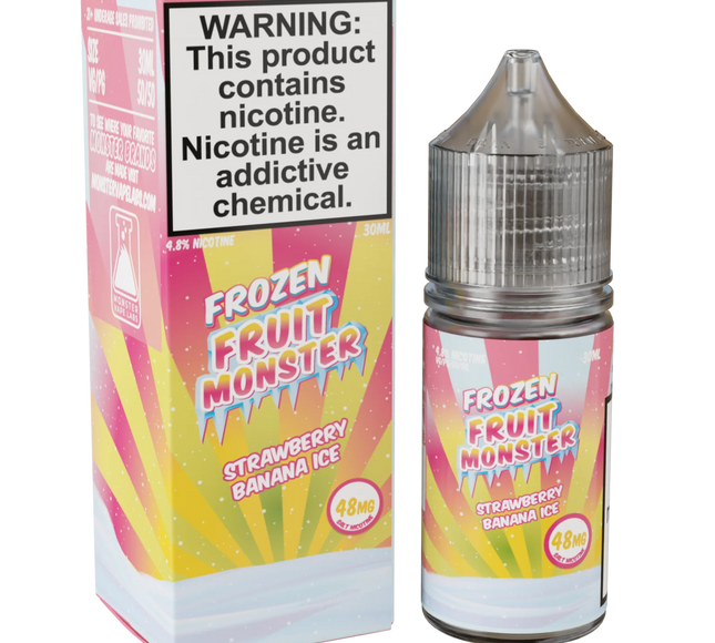 Fruit Monster – Strawberry Banana Ice (48mg Salt Nic, 30mL)