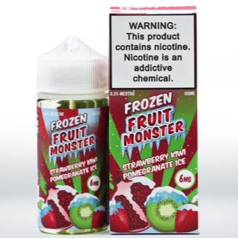 Fruit Monster – Strawberry Kiwi Pomegranate Ice (6mg Freebase, 120 mL)