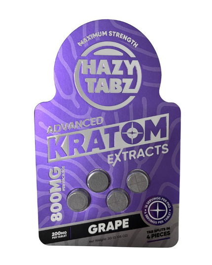 Hazy Tabz Kratom Chewable Tablets 4ct