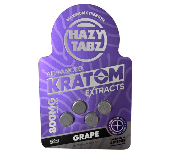 Hazy Tabz Kratom Chewable Tablets 4ct