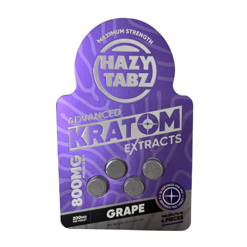 Hazy Tabz Kratom Chewable Tablets 4ct
