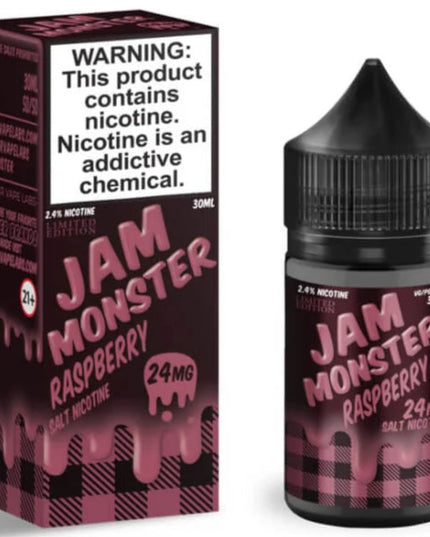 Jam Monster – Raspberry (24mg Salt Nic, 30mL)