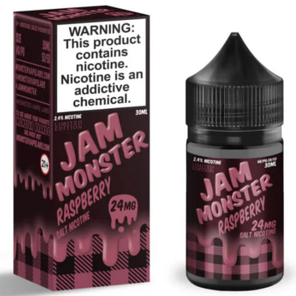 Jam Monster – Raspberry (24mg Salt Nic, 30mL)
