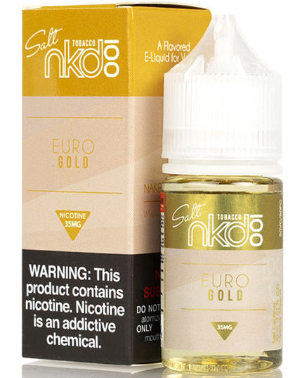 Naked Salts – Euro Gold (35mg Salt Nic, 30 mL)