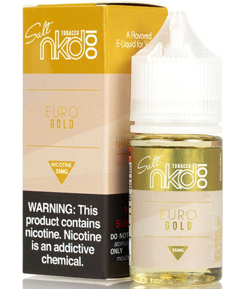 Naked Salts – Euro Gold (35mg Salt Nic, 30 mL)