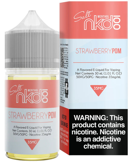 Naked Salts – Strawberry Pom Menthol (35mg Salt Nic, 30 mL)