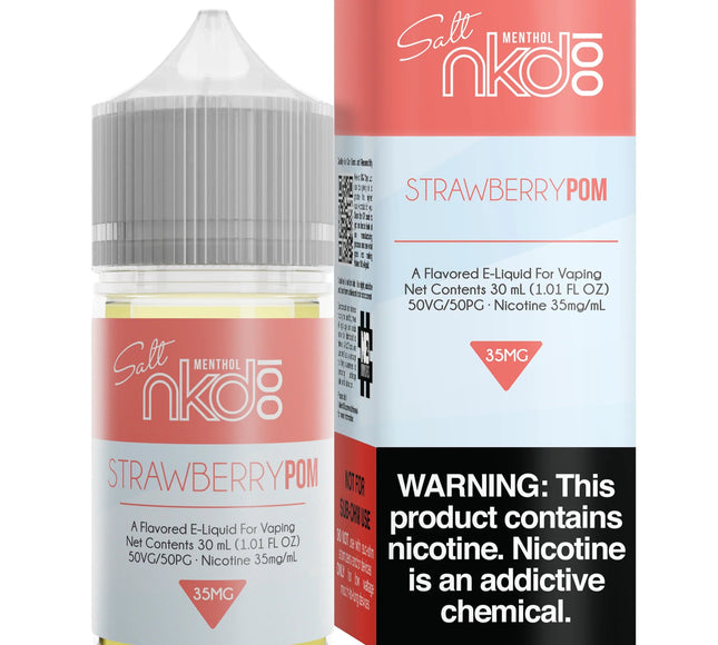 Naked Salts – Strawberry Pom Menthol (35mg Salt Nic, 30 mL)