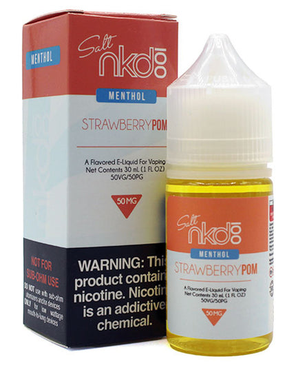 Naked Salts – Strawberry Pom Menthol (50mg Salt Nic, 30 mL)