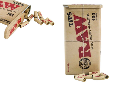 RAW - 100 Count Pre-Rolled Tips