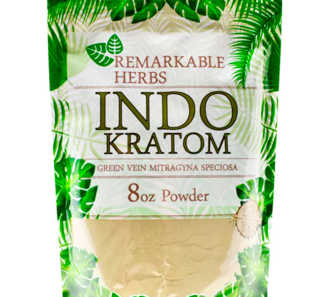 Remarkable Herbs Green Vein Indo Kratom Powder – 8 oz (≈227 g)