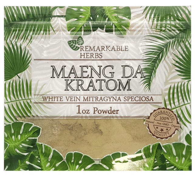 Remarkable Herbs White Vein Maeng Da Kratom Powder – 1 oz (28 g)