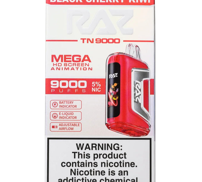 Raz 9k Black Cherry Kiwi