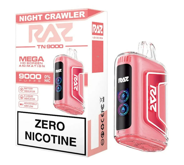 Raz TN9000 Night Crawler Zero Nicotine