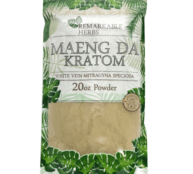 Remarkable Herbs White Vein Maeng Da Kratom Powder – 20 oz (≈567 g)
