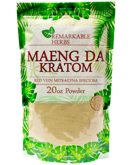 Remarkable Herbs Red Vein Maeng Da Kratom Powder – 20 oz (567 g)