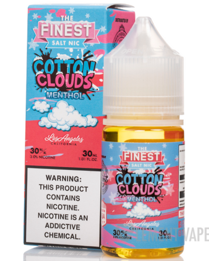 The Finest Salt Menthol – Cotton Clouds Menthol (30mg Salt Nic, 30 mL)