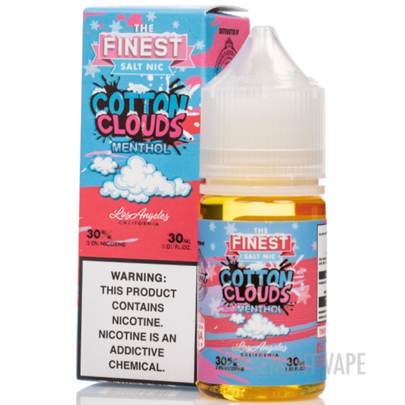 The Finest Salt Menthol – Cotton Clouds Menthol (30mg Salt Nic, 30 mL)