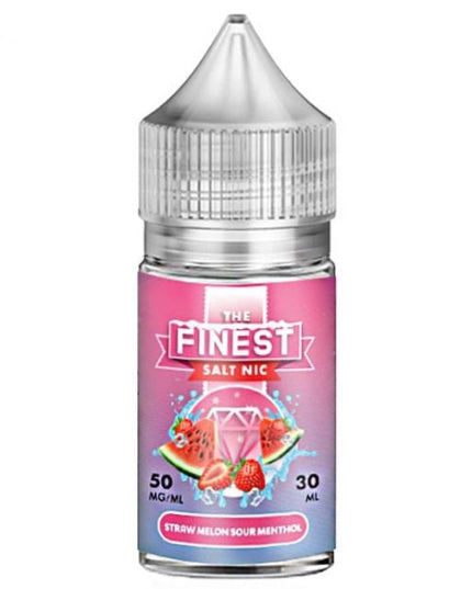 The Finest Sweet & Sour Menthol – Straw Melon Sour Belts Menthol (50mg Salt Nic, 30 mL)