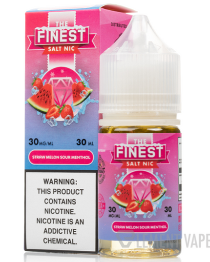The Finest Sweet & Sour Menthol – Straw Melon Sour Menthol (3mg Freebase, 120 mL)