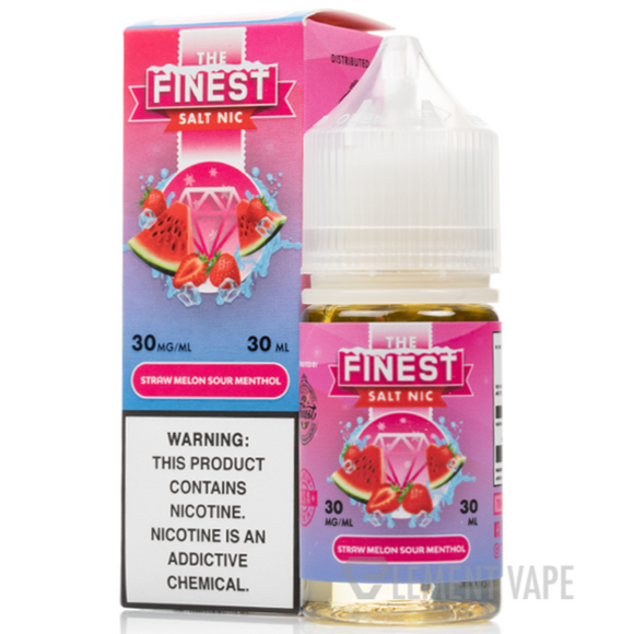 The Finest Sweet & Sour Menthol – Straw Melon Sour Menthol (3mg Freebase, 120 mL)