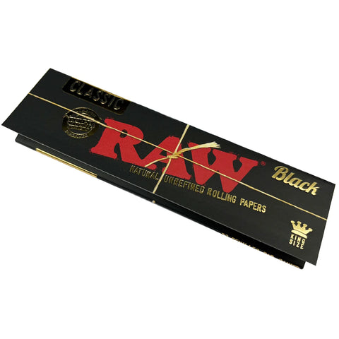 RAW - Black King Size Slim Rolling Papers